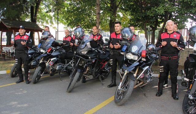 Sakarya'da yeni motosikletli yunus polisleri göreve başladı