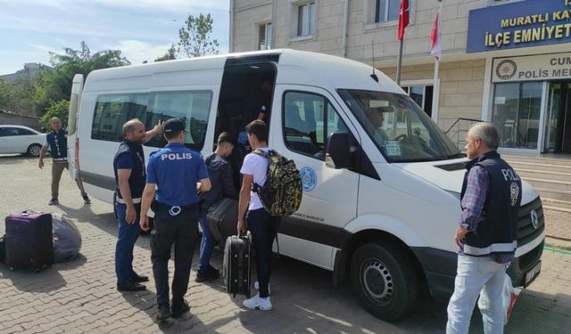 Tekirdağ'da 7 düzensiz göçmen yakalandı