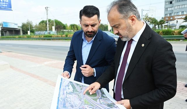 Bursa-Mudanya yolu üzerindeki Filament Kavşağı’nda işlem tamam