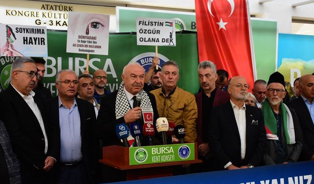 Bursa Kent Konseyi Başkanı İsrail Zulmüne Tepki Gösterdi