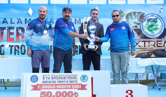 6. Uluslararası Surfcasting Balık Yakalama Yarışması Kocaeli'de yapıldı