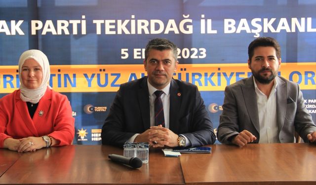 AK Parti Tekirdağ İl Başkanı Ali Gümüş, basın mensuplarıyla bir araya geldi