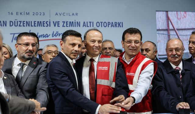 Avcılar'da meydan ve otopark projesinin temeli atıldı