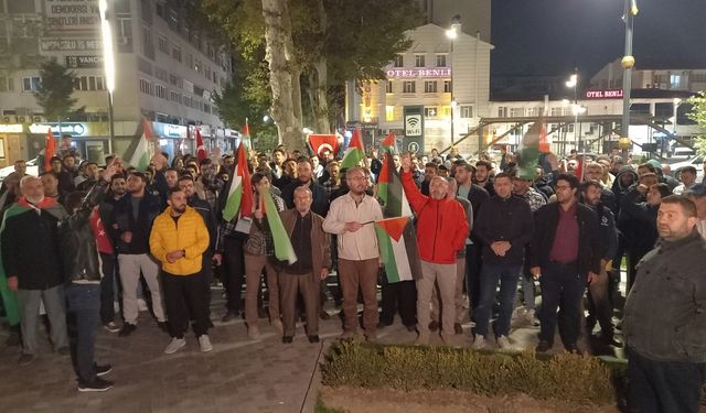 Bursa ve çevre illerde İsrail'in Gazze'deki hastaneye saldırısı protesto ediliyor