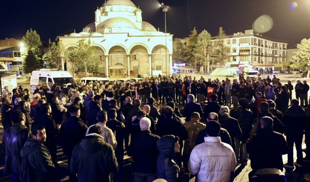 Doğu Marmara ve Batı Karadeniz'de İsrail'in Gazze'deki hastaneye saldırısı protesto edildi