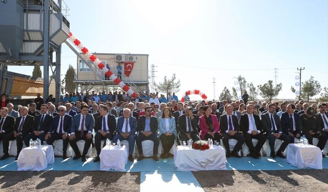 Edirne İl Özel İdaresi sıcak asfalt plent tesisi törenle açıldı