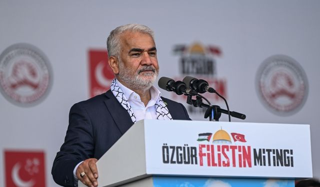 İstanbul'da "Özgür Filistin Mitingi" yapıldı