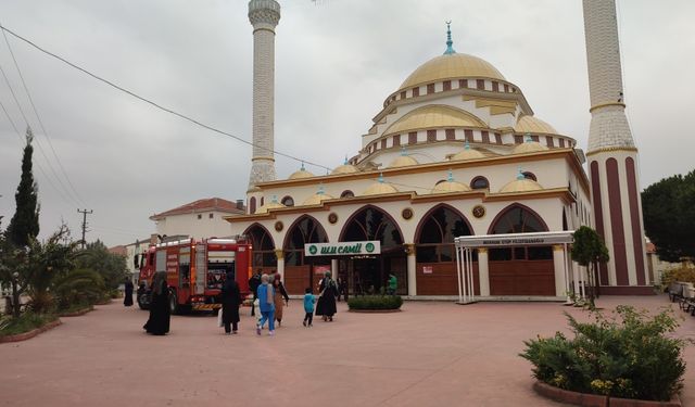 Karasu'da camide çıkan yangın büyümeden söndürüldü