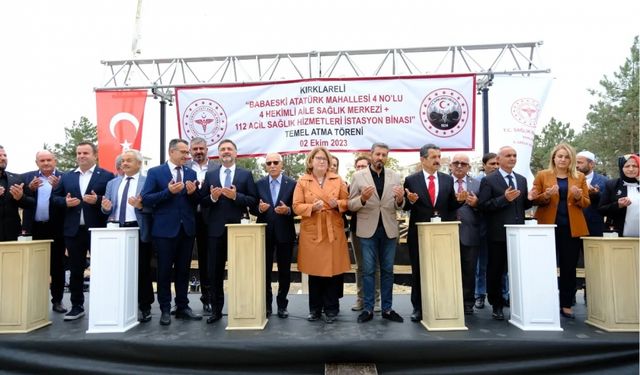 Kırklareli Valisi Ekici temel atma törenine katıldı