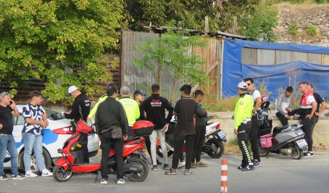 Lüleburgaz'da motosiklet sürücüleri denetlendi