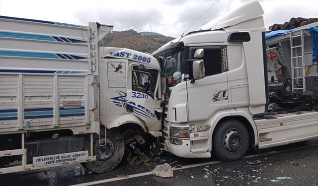 Sakarya'da meydana gelen trafik kazasının ardından kara yolu ulaşıma kapandı