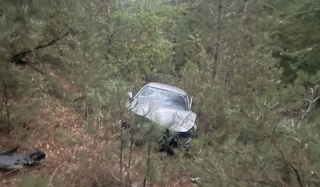 Taraklı'da uçuruma yuvarlanan otomobildeki 3 kişi yaralandı