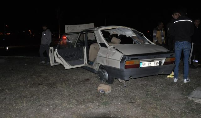 Tekirdağ'da otomobille otobüsün çarpıştığı kazada 4 kişi yaralandı