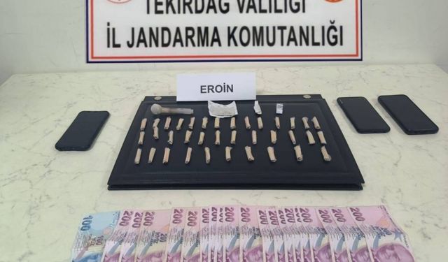 Tekirdağ'da uyuşturucuyla yakalanan 5 şüpheli gözaltına alındı