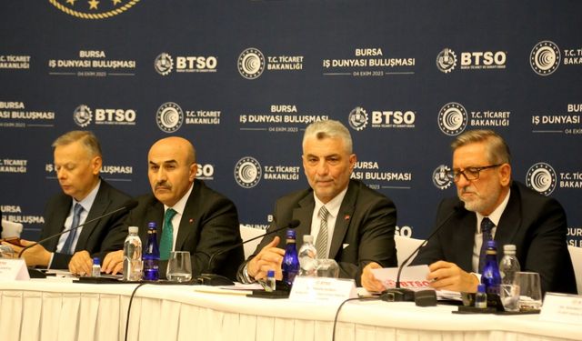 Ticaret Bakanı Ömer Bolat "Bursa İş Dünyası Toplantısı"nda konuştu