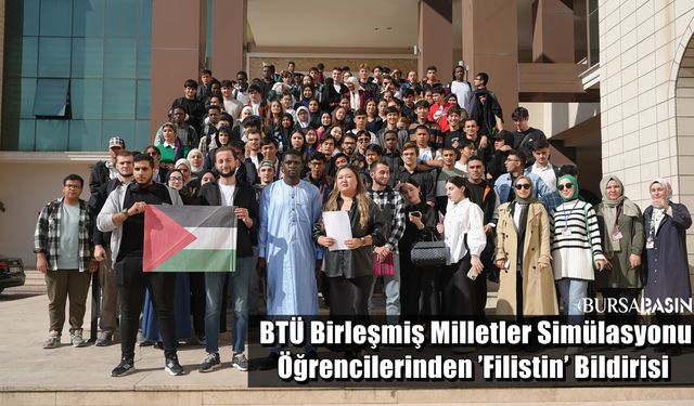 BTÜ Uluslararası Öğrencilerinden Filistin’e Destek Bildirisi