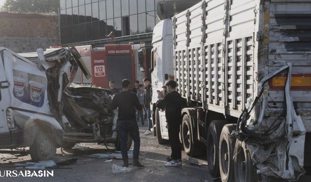 Cizre'de Trafik Kazası: Panelvan ile Kamyon Çarpıştı, 1 Ölü ve 1 Yaralı Var