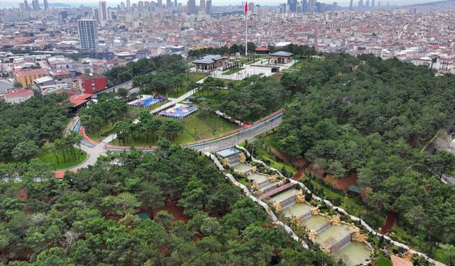 Ümraniye'de yapımı süren Osmangazi Millet Bahçesi tanıtıldı