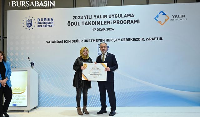 Bursa Büyükşehir Belediyesi, yalın yönetimdeki başarıları ödüllendirdi.