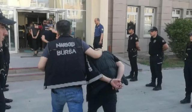 Bursa’da uyuşturucudan kazanılan kara paraya da operasyon