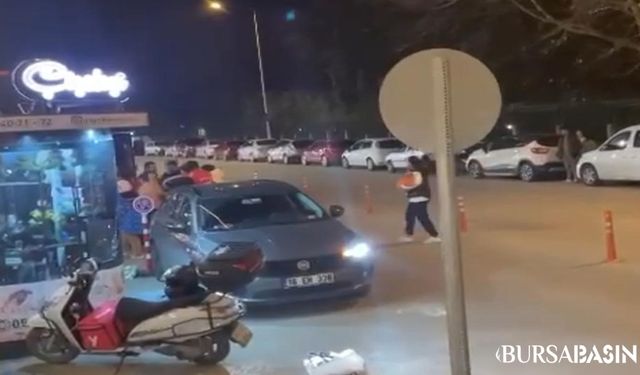 Bursa'da Yol Kavgası: Alışveriş Merkezi Önünde Kargaşa