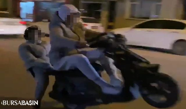 İnegöl'de Gençlerin Tek Teker Motosiklet Gösterisi Kamerada!