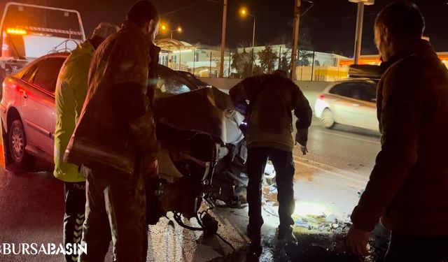 Bursa'da Alkollü Sürücü Faciası: Yol Arkadaşları Kaza Mahallinde Mahsur Kaldı!