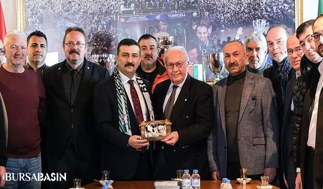 Bursa Milletvekili Selçuk Türkoğlu, Bursaspor'u ziyaret etti