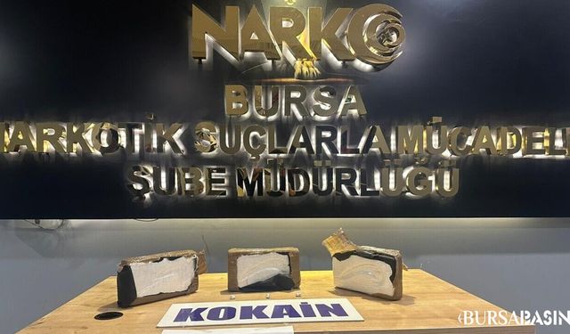 Bursa'da Narkotik Operasyon: SUV'den 3 Kilogram 300 Gram Kokain Çıktı