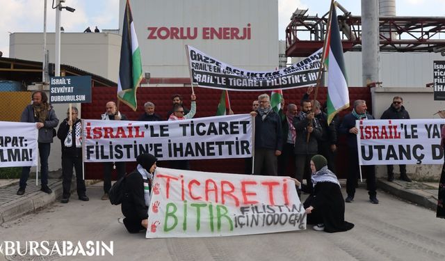 Zorlu Enerji Önünde Filistin Protestosu: 'İsrail'le Ticaret İhanettir!'