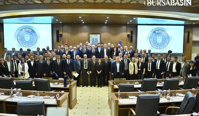 Bursa'da Bozbey Başkanlığında İlk Belediye Meclisi Toplantısı