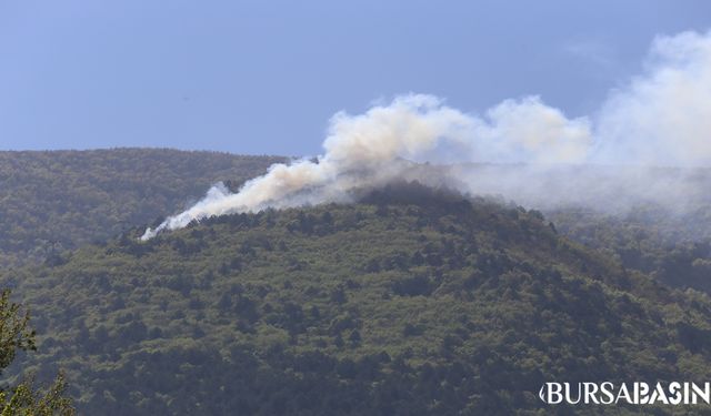 Uludağ'daki Yangın Helikopterle Kontrol Altına Alındı