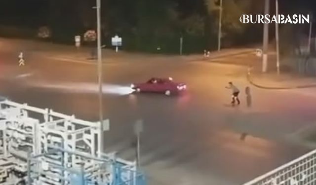 Osmangazi'de Gece Drift Gösterisi