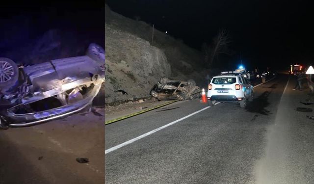 Kara yolunda korkunç kaza: 3 kişi hayatını kaybetti