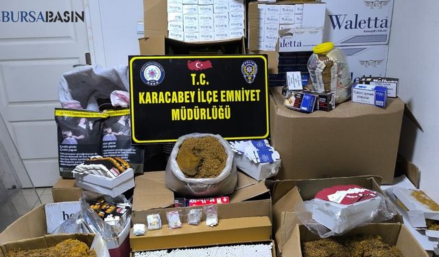 Karacabey'de Kaçak Tütün Operasyonu: Binlerce Makaron Ele Geçirildi