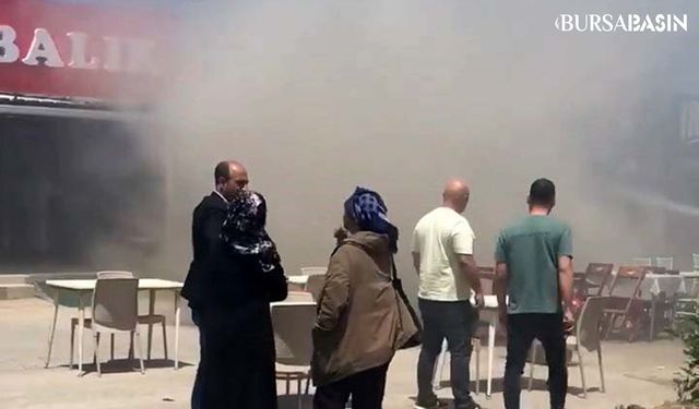 Mudanya'da Balıkçı Restoranı Yangınında İtfaiye Müdahale Etti