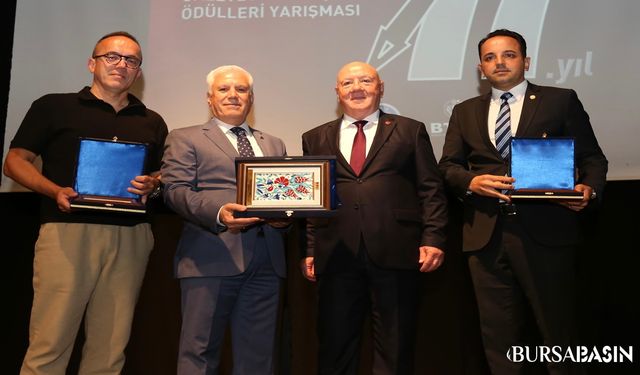 Bursa'da Spor Gazeteciliği Başarı Ödülleri Verildi