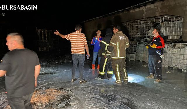 Bursa Kestel'de Fabrika Yangını Söndürüldü