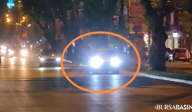 Bursa İnegöl'de Trafikte Geri Vites Skandalı