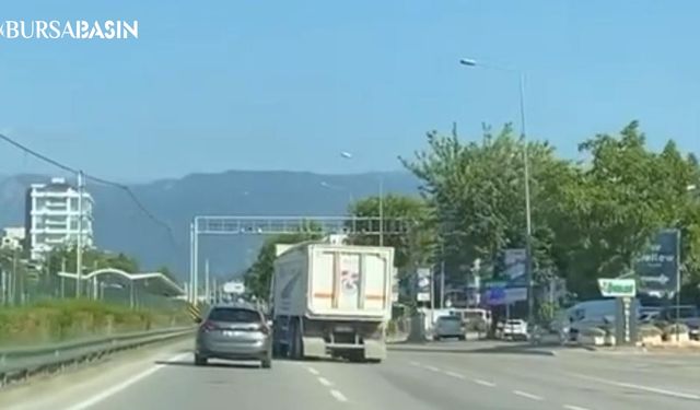 Mudanya'da Kamyon Sürücüsü Trafiği Altüst Etti