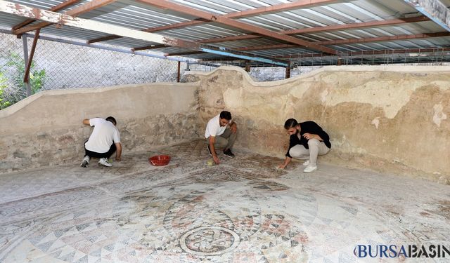 Myrleia Antik Kenti Mozaiklerinin Restorasyonu Tamamlandı