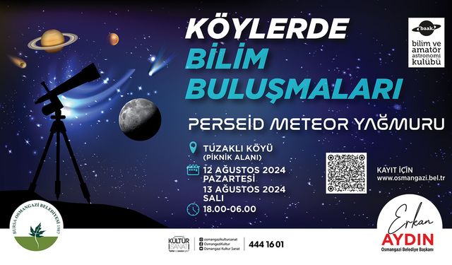 Perseid Meteor Yağmuru Osmangazi’de Gözlenecek