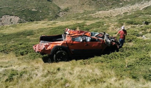 İnegöl'de Off-Road Aracı Uçurumdan Düştü: 2 yaralı