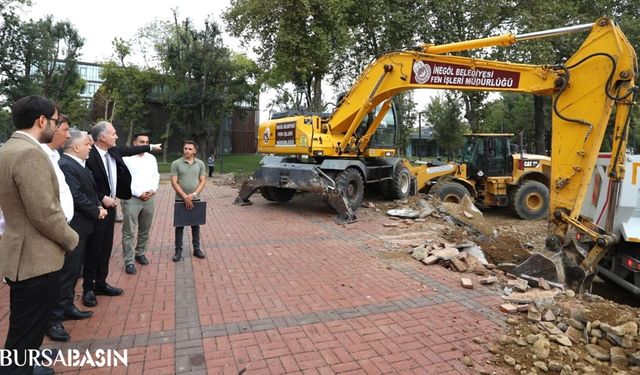 İnegöl'de Yeni Meydan İçin Çalışmalar Başladı