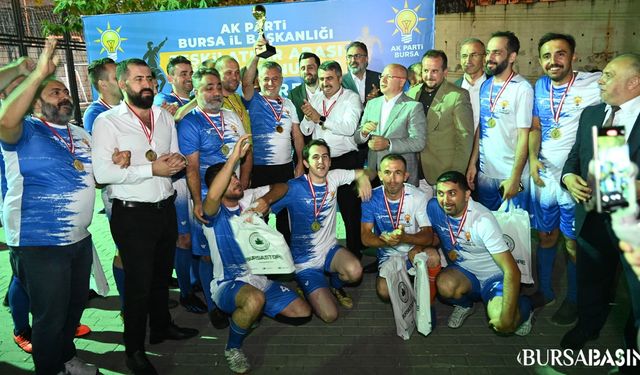 Yıldırım AK Parti Futbol Turnuvası'nın Şampiyonu Oldu