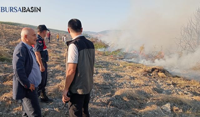 Yenişehir’de Akdere ve Papatya Kırsalında Yangın Müdahalesi