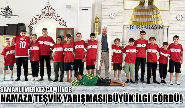 Bursa Yıldırım'da Namaza Teşvik Yarışması