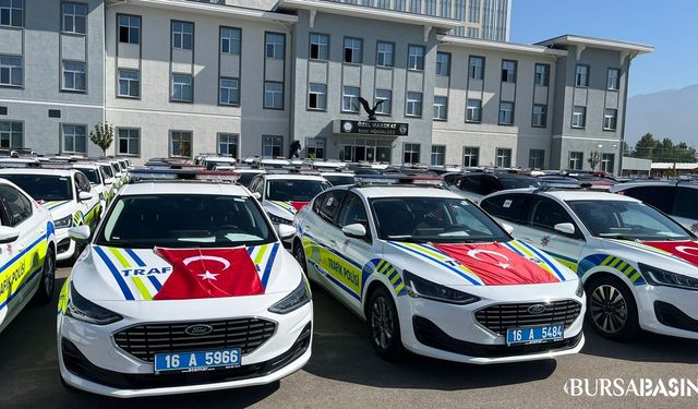 Bursa Emniyet Müdürlüğü'ne 235 Yeni Araç Hizmete Girdi