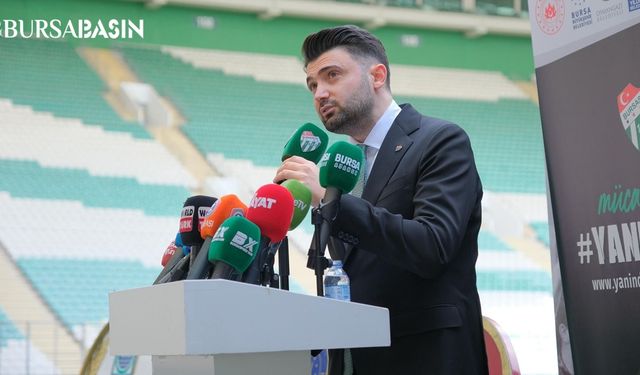 Bursaspor Başkanı Enes Çelik’ten Taraftara Müjde