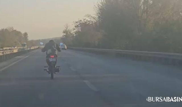 Motosikletle 100 Km Hızda Tehlikeli Yolculuk